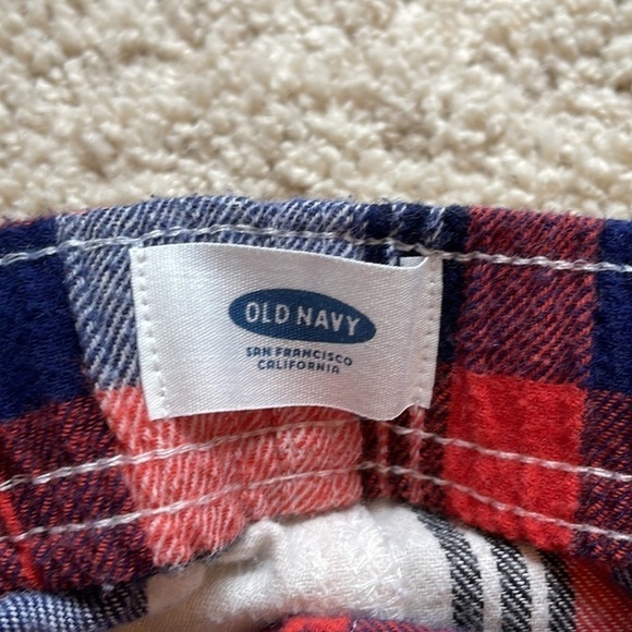 Old Navy XL blue,red and white plaid pajama pants - Picture 4 of 8